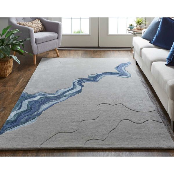 Serrano Gray Blue Rectangular 3 Ft. 6 In. x 5 Ft. 6 In. Area Rug, image 2