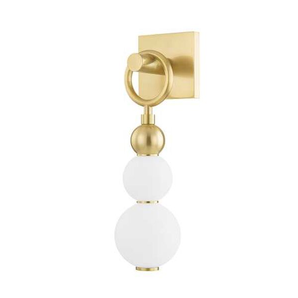 Perrin Aged Brass One-Light Wall Sconce, image 1