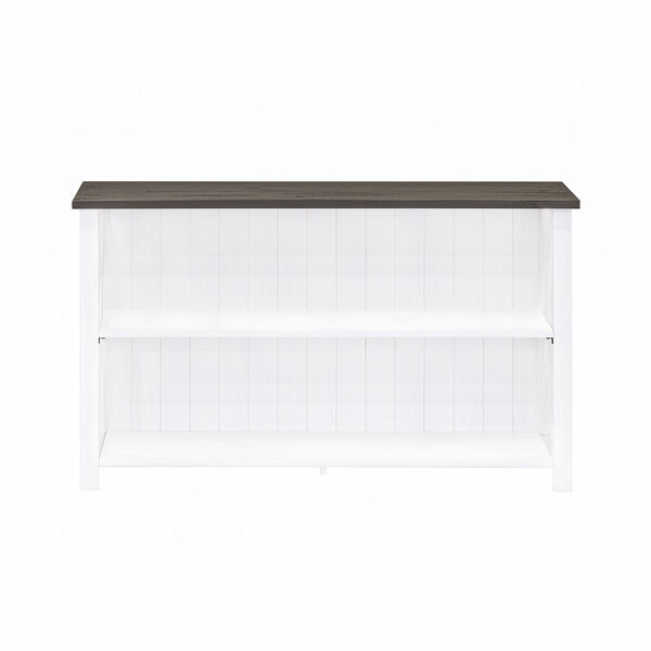 Lucas White and Grey Storage Console, image 1
