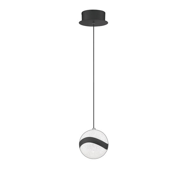 Mystyke Matte Black 6-Inch LED Mini Pendant, image 1