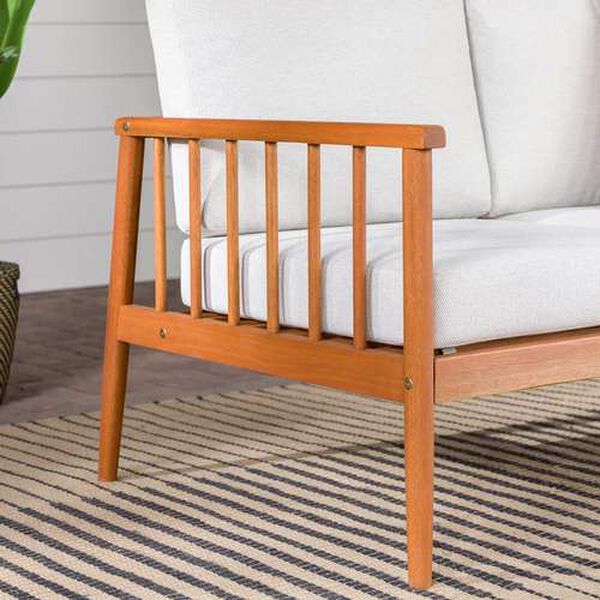 Circa Brown Outdoor Spindle Loveseat, image 4