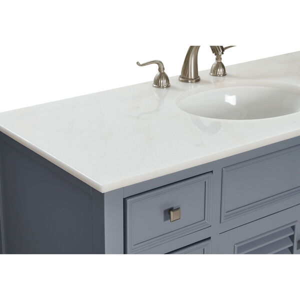 Cape Cod Gray 48-Inch Vanity Sink Set, image 6