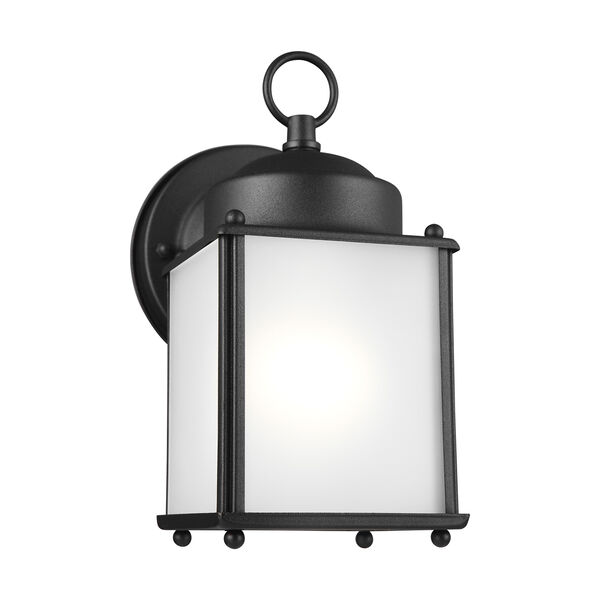 New Castle Black Four-Inch One-Light Outdoor Wall Sconce, image 1