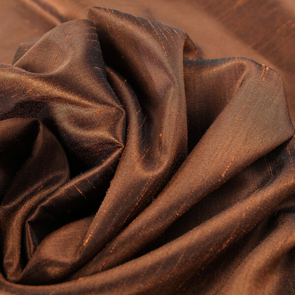 Copper Kettle Vintage Textured Faux Dupioni Silk Single Panel Curtain 50 x 84, image 7