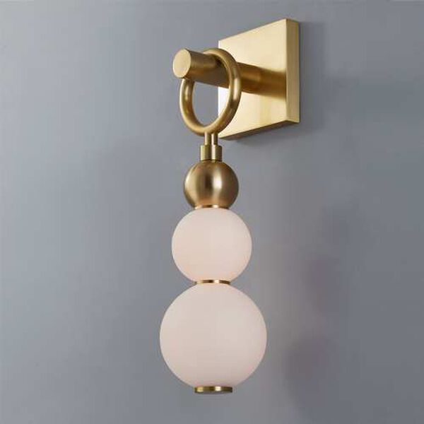 Perrin Aged Brass One-Light Wall Sconce, image 2
