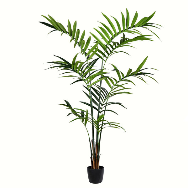 Green Potted Kentia Palm with 150 Leaves, image 1