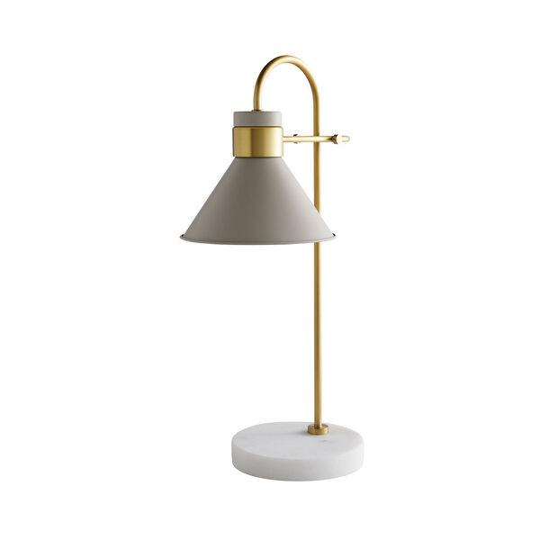 Lane Taupe and White One-Light Table Lamp, image 1