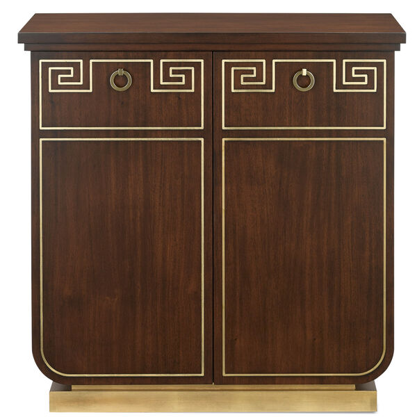Zoe Walnut and Gold Cabinet, image 2