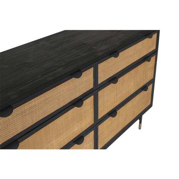 Saratoga Black Six-Drawer Dresser, image 4