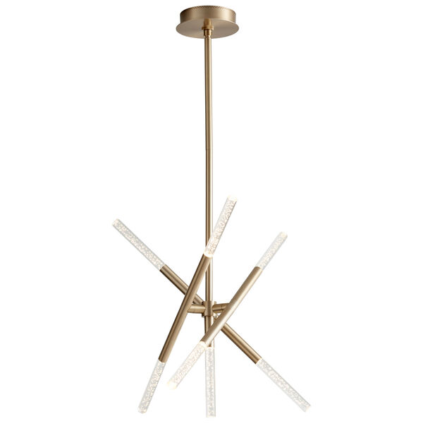 Moxy Aged Brass Seven-Light LED Chandelier, image 2