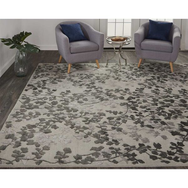 Bella Gray Silver Taupe Rectangular 5 Ft. x 8 Ft. Area Rug, image 4
