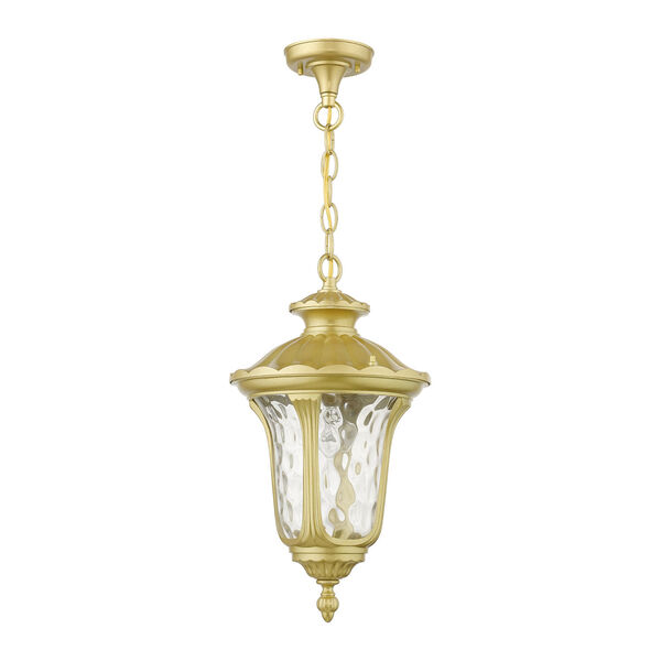Oxford Soft Gold One-Light Outdoor Pendant Lantern, image 2
