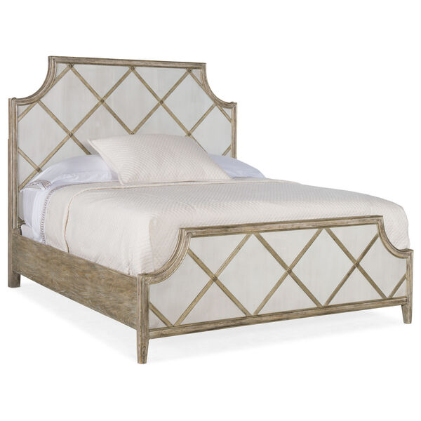 Sanctuary Champagne Queen Panel Bed, image 1