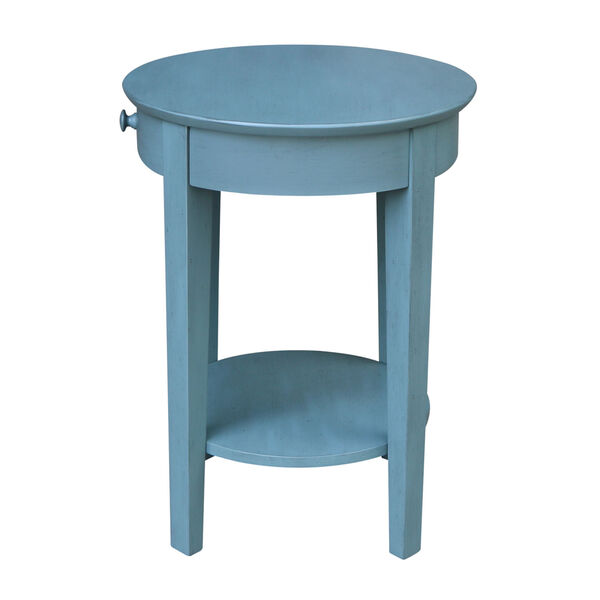 Phillips  Ocean blue 21-Inch  Accent Table with Drawer, image 4