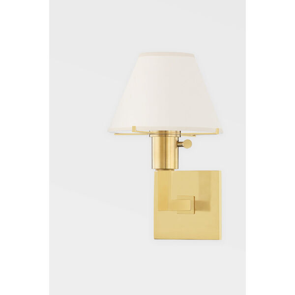 Leeds Aged Brass One-Light 12-Inch Wall Sconce, image 2