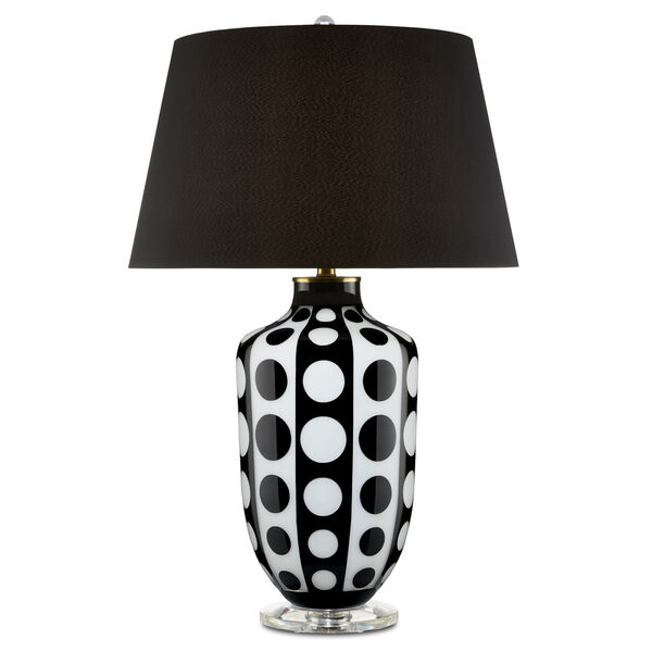 Cicero Black and White One-Light Table Lamp, image 1