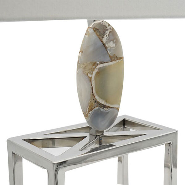 Agate Silver Grey Table Lamp, image 4