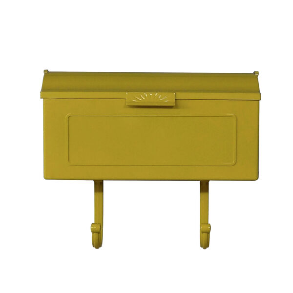 Nash Yellow Horizontal Mailbox, image 1