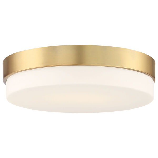 Roma Brass-Antique and Satin Intergrated LED Flush Mount, image 1