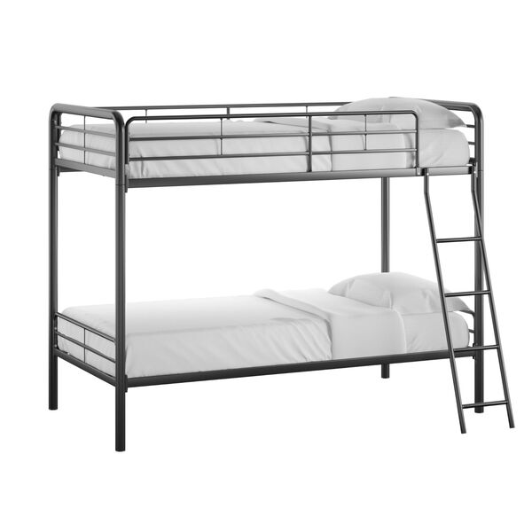 Brandy Black Twin Over Twin Bunk Bed, image 1