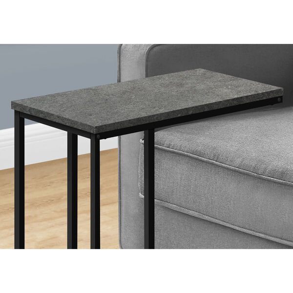 Dark Grey and Black End Table, image 3