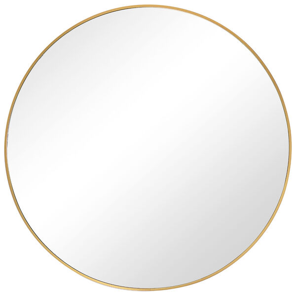 Linden Brushed Gold 38-inch Round Wall Mirror, image 2