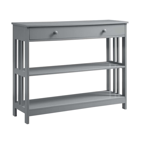 Mission Gray 12-Inch Console Table, image 3