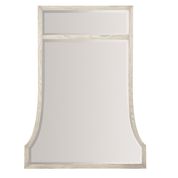 Domaine Blanc Dove White  Oak Solids and Mirrored Glass Mirror, image 2