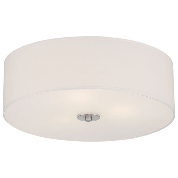 Mid Town Brass-Antique and Satin Three-Light LED Flush Mount, image 4