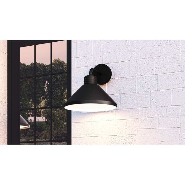 Rencher Matte Black One-Light Outdoor Wall Mount, image 2