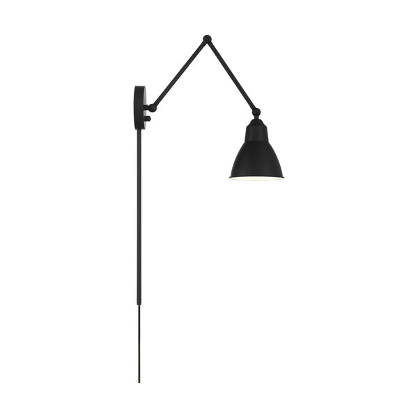 Fulton Black One-Light Adjustable Swing Arm Wall Sconce, image 4