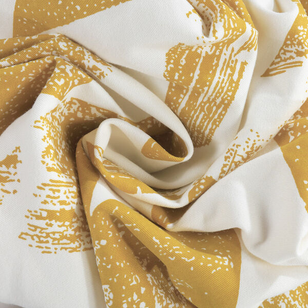 Triad Gold Grommet Printed Cotton Twill Curtain Single Panel, image 6
