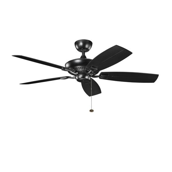Canfield Satin Black 52 Inch Patio Ceiling Fan, image 1