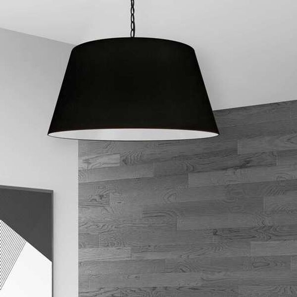 Brynn Black and White 26-Inch One-Light Pendant, image 2