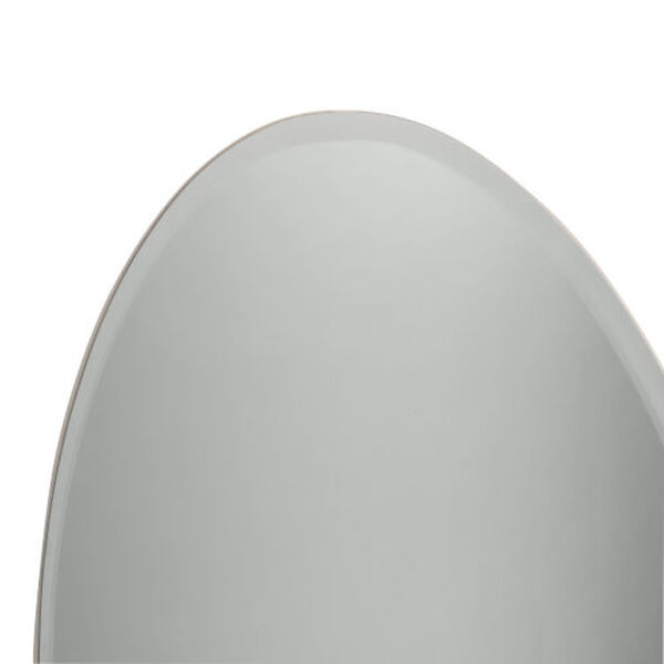 Lunar White 24-Inch LED Oval Wall Mirror, image 3
