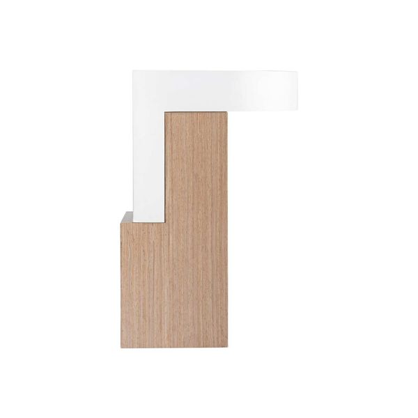 Modulum White and Natural Accent Table, image 5