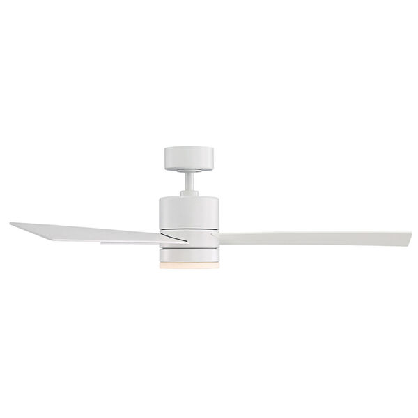 San Francisco Matte White 52-Inch LED Smart Indoor Outdoor Ceiling Fan, image 4