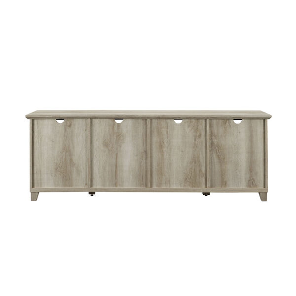 Goodwin White Oak TV Console with Four Panel Door, image 5