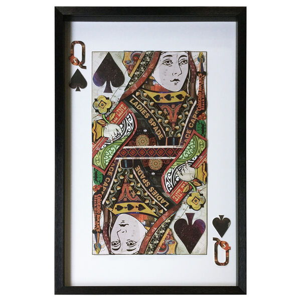 Queen of Spades Framed Wall Art, image 1