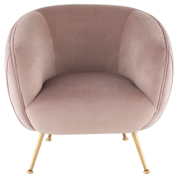 Sofia Blush and Gold Occasional Chair, image 2