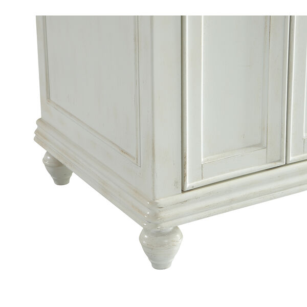 Otto Antique Frosted White Vanity Washstand, image 6