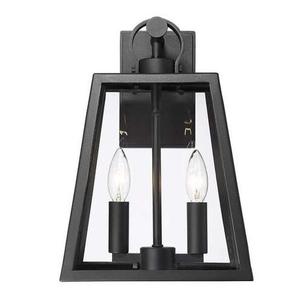 Lautner Natural Black Two-Light Outdoor Wall Light, image 2