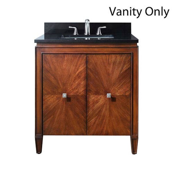 Brentwood 31-Inch New Walnut Vanity Only, image 1