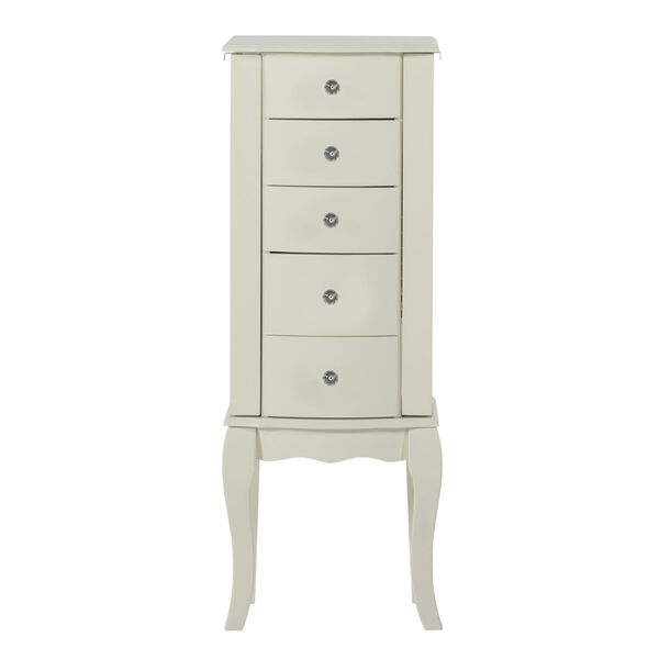 White Jewelry Armoire, image 2