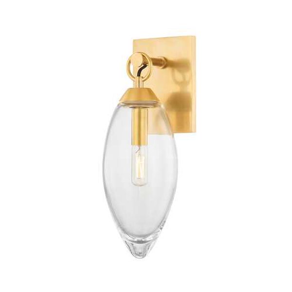 Nantucket Aged Brass One-Light Wall Sconce, image 1
