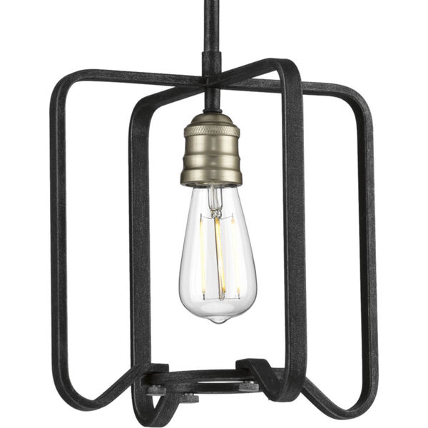 P500155-071 Foster Gilded Iron 11-Inch One-Light Pendant, image 1
