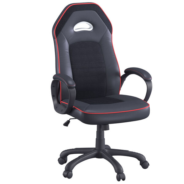 Portland Black Gaming Office Chair with Vegan Leather, image 3