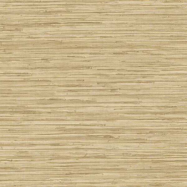 Grasscloth Ochre, Cream and Beige Wallpaper - SAMPLE SWATCH ONLY, image 1