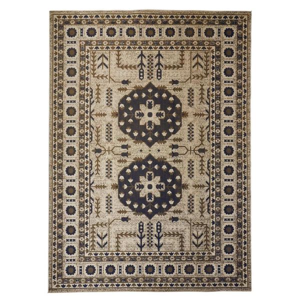 Foster Blue Gray Ivory Rectangular 6 Ft. 5 In. x 9 Ft. 6 In. Area Rug, image 1