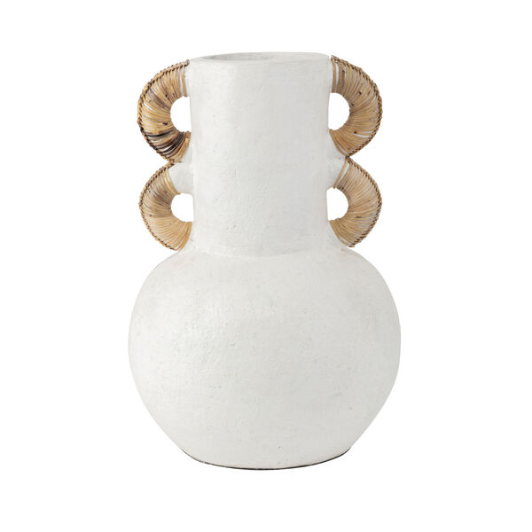 Barcelona White 17-Inch Vase, image 1